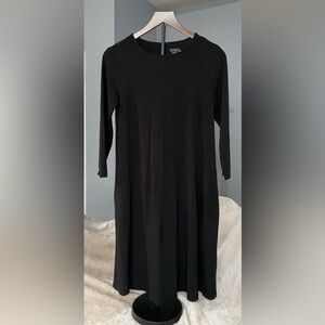 Time and Tru Classic Black Long Sleeve Dress